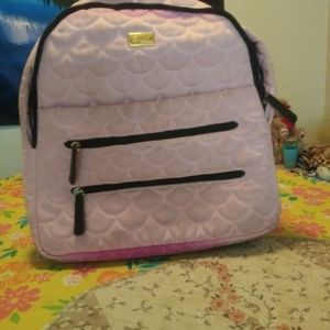 🐟 BETSY JOHNSON PINK HEART QUILTED  BACKPACK 🐬